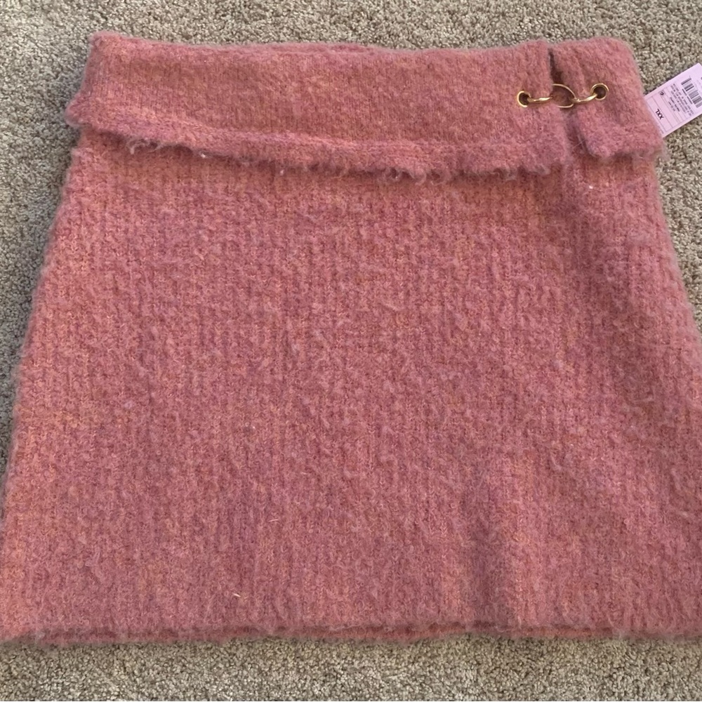 Wild Fable  Pink Ribbed A-Line Mini Skirt Brand new With tags size L.